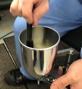 Cleaning manual hand spraygun