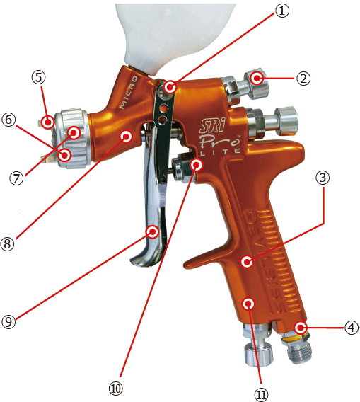 Devilbiss Spray Hand gun - SRi-PRO LITE