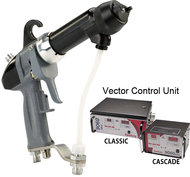 Electrostatic hand spray gun VECTOR R90